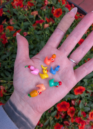 Handmade Baby Ducks w/ Fruit Hats