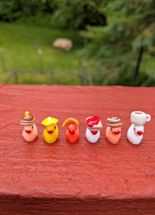 Handmade Baby Ducks w/ Breakfast Hats