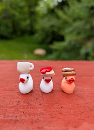 Handmade Baby Ducks w/ Breakfast Hats
