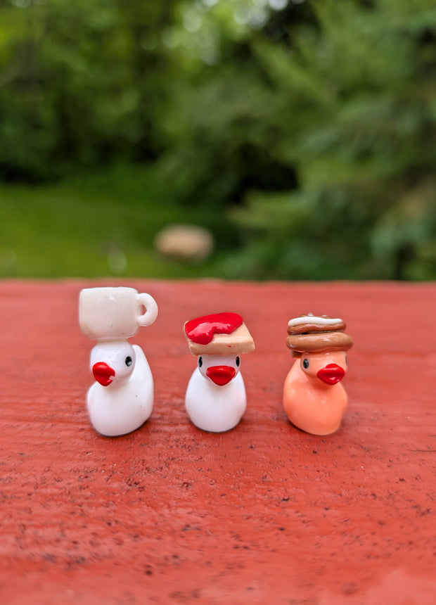 Handmade Baby Ducks w/ Breakfast Hats