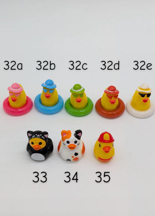 Mini Duck Earrings and Keychains (Group 2 of 2)