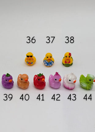 Mini Duck Earrings and Keychains (Group 2 of 2)