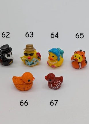 Mini Duck Earrings and Keychains (Group 2 of 2)