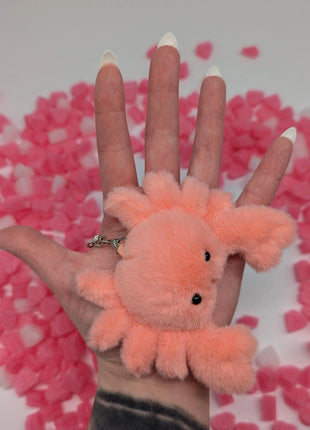 Mini Sea Creatures Plush Keychains w/ Optional Clam House