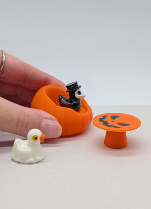 Mini Halloween Table & Chair Set - Accessories for Mini Ducks