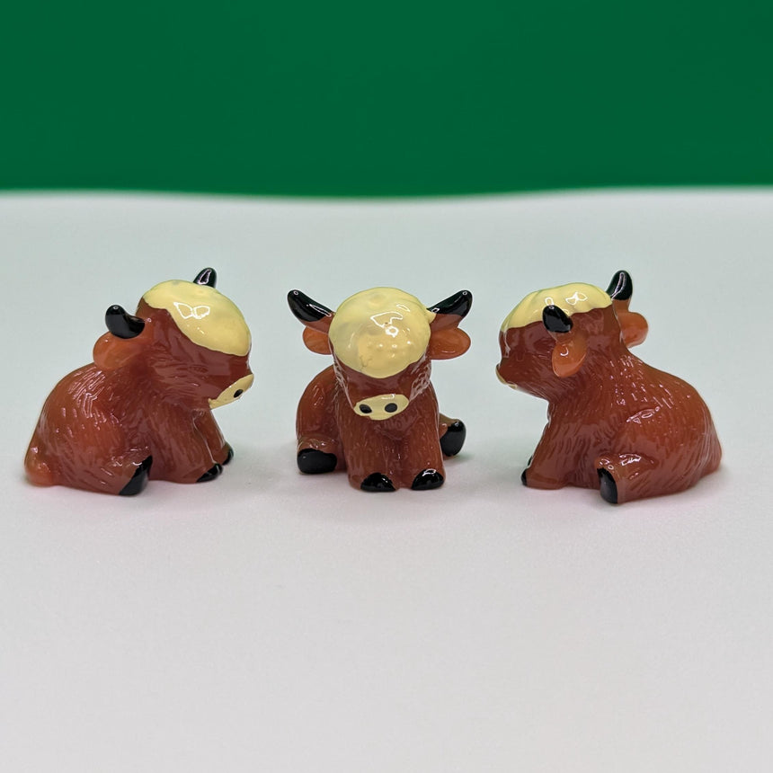 Mini Highland Cow Charms
