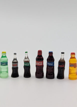 Mini Resin Soda Pop and/or Water Charms