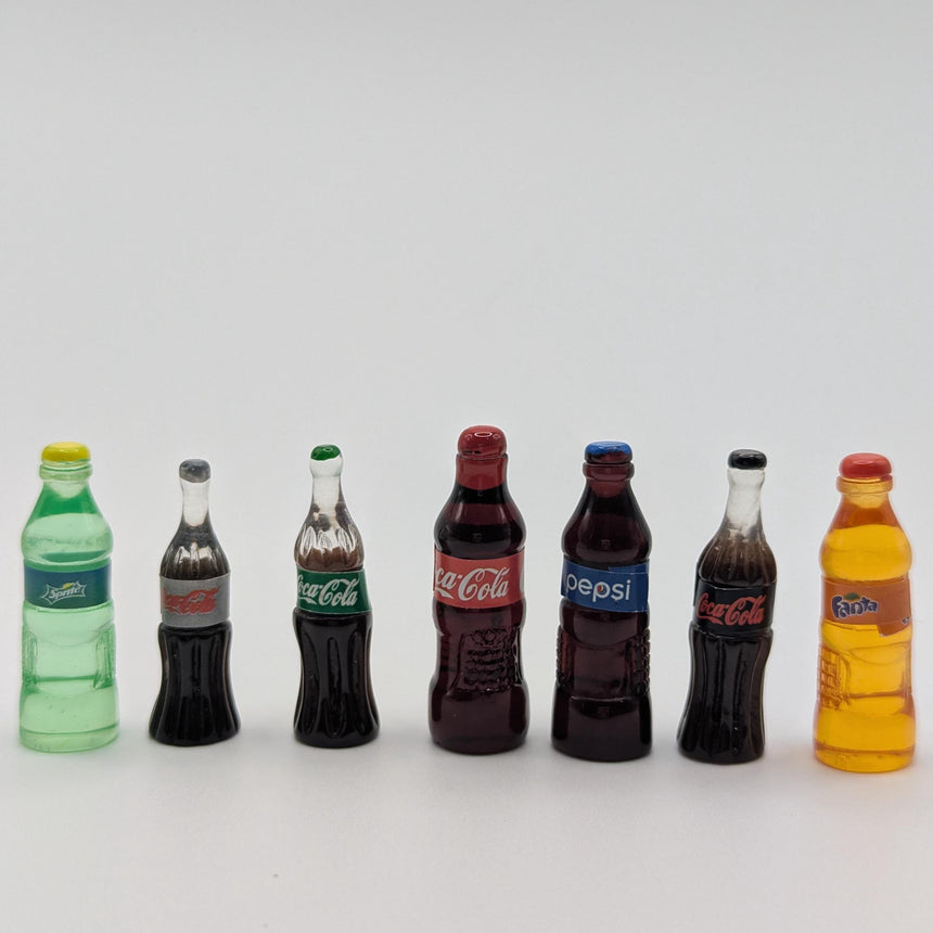 Mini Resin Soda Pop and/or Water Charms