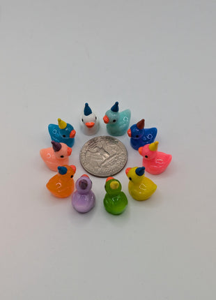 10 pc Mini Party Hat Ducks