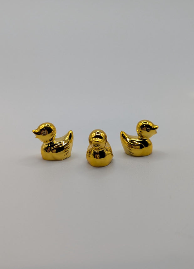 10 pc Mini Solid Gold Ducks