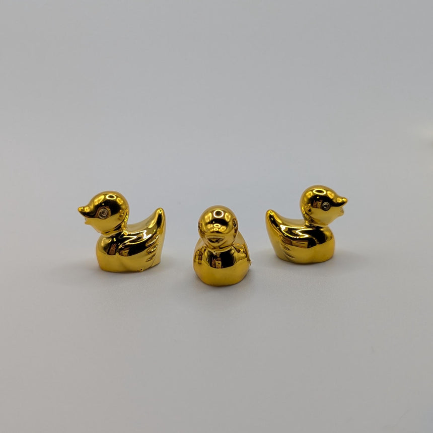 10 pc Mini Solid Gold Ducks