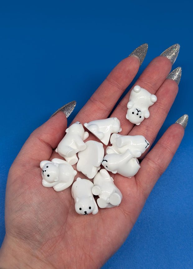 Mini Polar Bear Charms