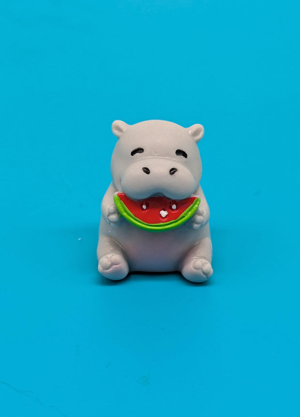 Mini Hippo Eating Watermelon Charms