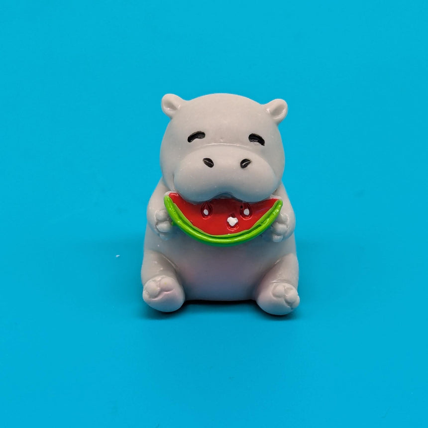 Mini Hippo Eating Watermelon Charms
