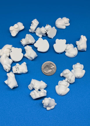 Mini Polar Bear Charms