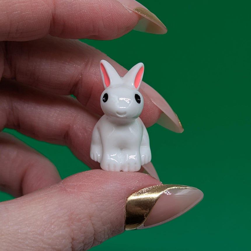 Mini White Rabbit Charms