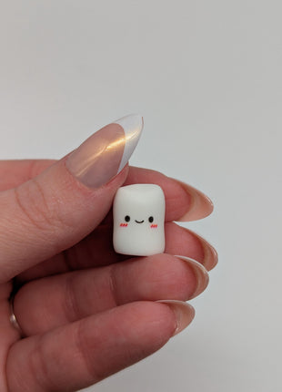 10 pc Happy Marshmallows Resin Charms