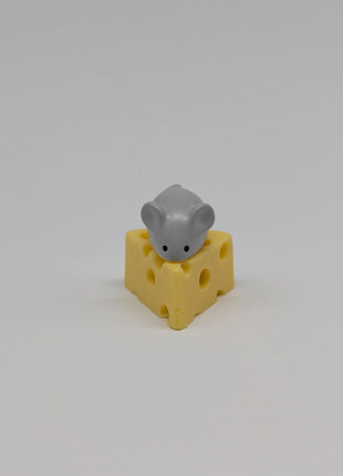 10 pc TINY Mouse Charms w Optional Cheese Wedge