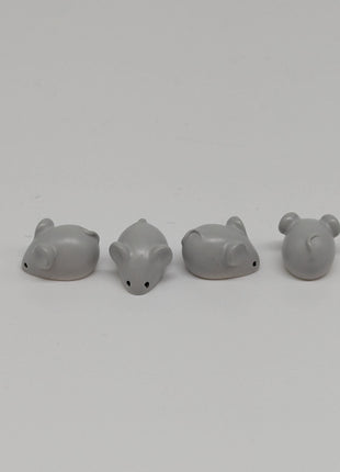 10 pc TINY Mouse Charms w Optional Cheese Wedge