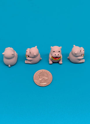 Mini Hippo Eating Watermelon Charms