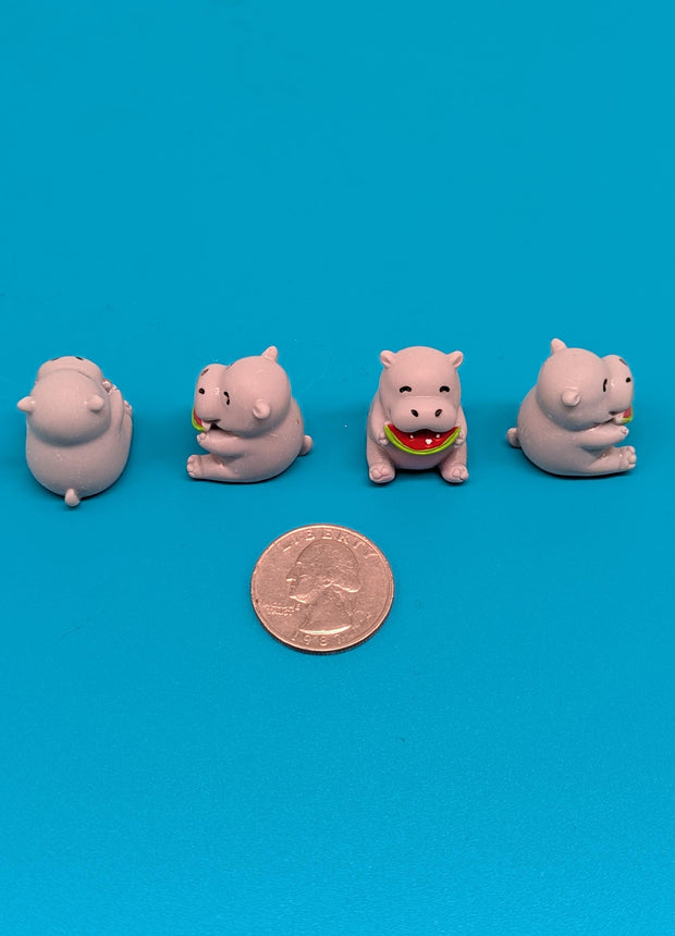 Mini Hippo Eating Watermelon Charms