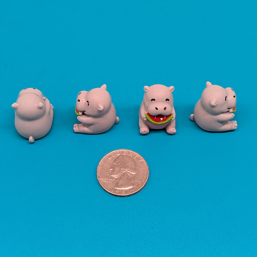 Mini Hippo Eating Watermelon Charms
