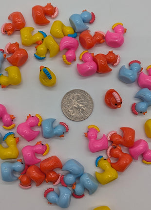 10 pc Mini Punk Mohawk Ducks