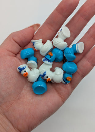 10 pc Mini Boat Captain Ducks