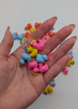 10 pc Mini Punk Mohawk Ducks