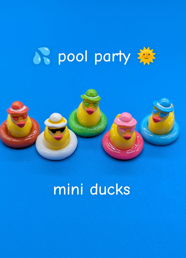 10 pc Mini Pool Party Ducks
