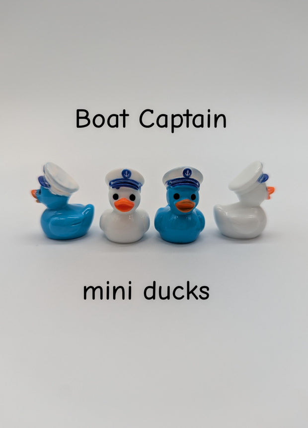 10 pc Mini Boat Captain Ducks
