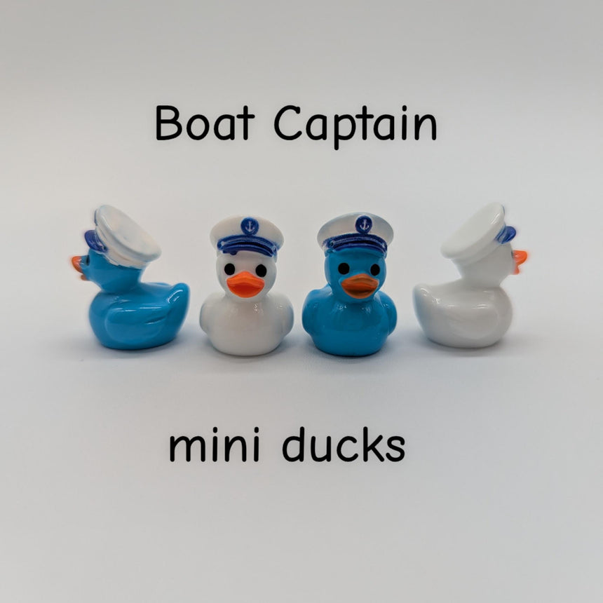 10 pc Mini Boat Captain Ducks