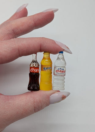 Mini Resin Soda Pop and/or Water Charms