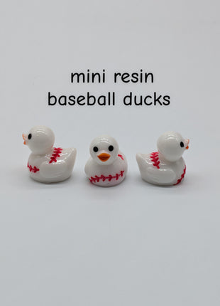 10 pc Mini Baseball Ducks