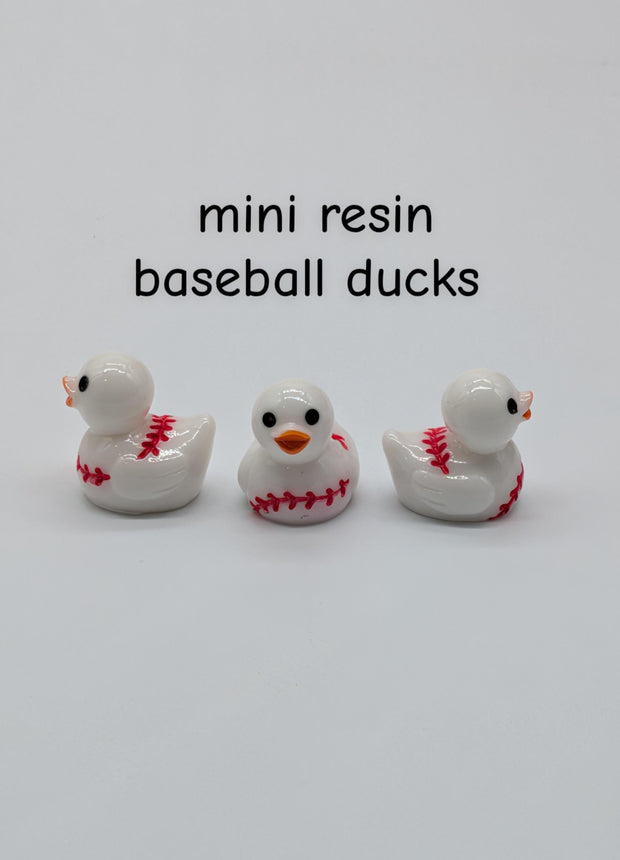 10 pc Mini Baseball Ducks
