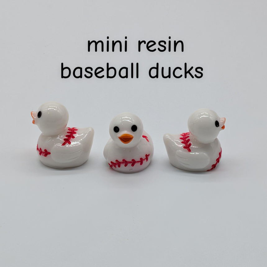 10 pc Mini Baseball Ducks
