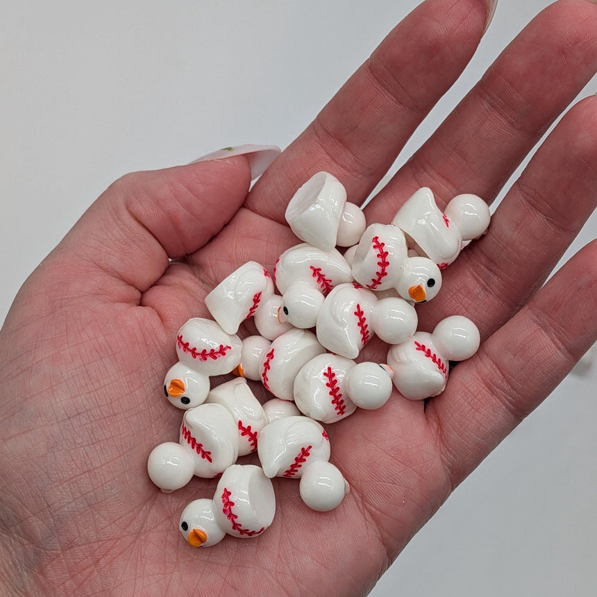 10 pc Mini Baseball Ducks
