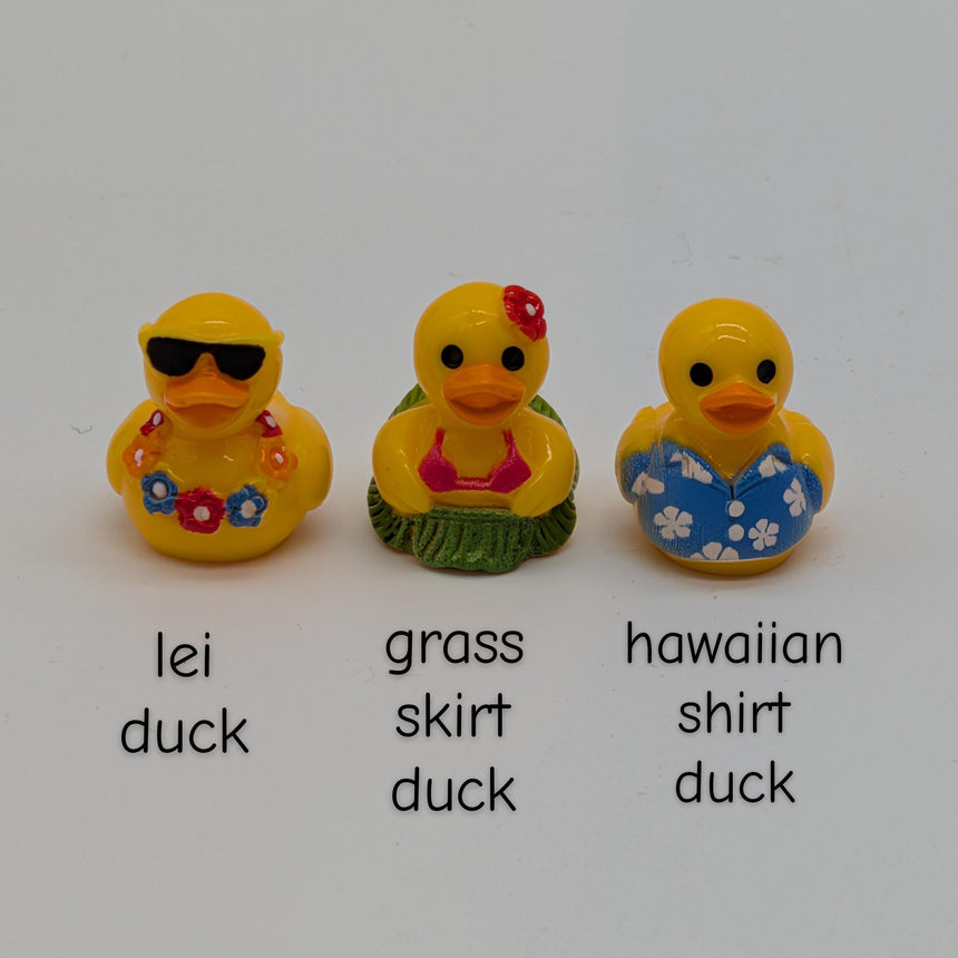 3 pc Mini Hawaii Ducks