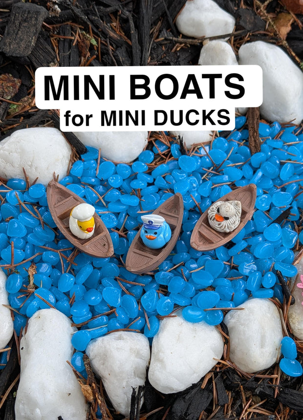 Mini Wooden Boats for Mini Ducks