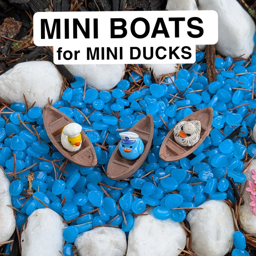 Mini Wooden Boats for Mini Ducks