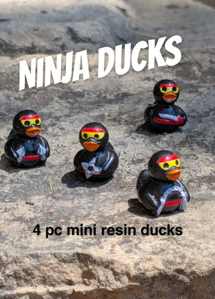 4 pc Mini Ninja Ducks
