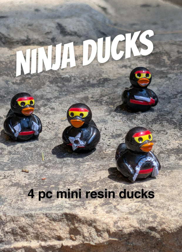 4 pc Mini Ninja Ducks