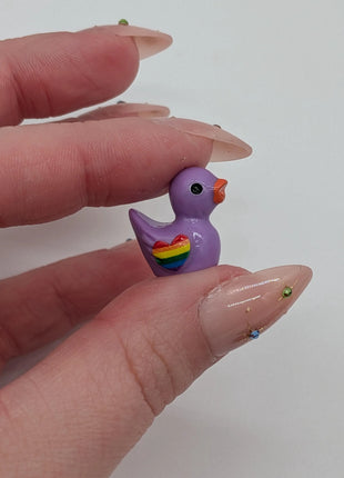 12 pc LGBTQA+ Mini Rainbow Ducks for Pride Month