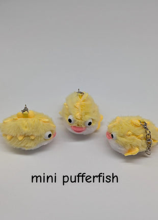 Mini Sea Creatures Plush Keychains w/ Optional Clam House