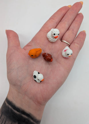 5 pc Sports Ball Squad - Mini Resin Sports Ducks