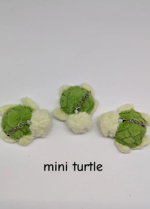 Mini Sea Creatures Plush Keychains w/ Optional Clam House