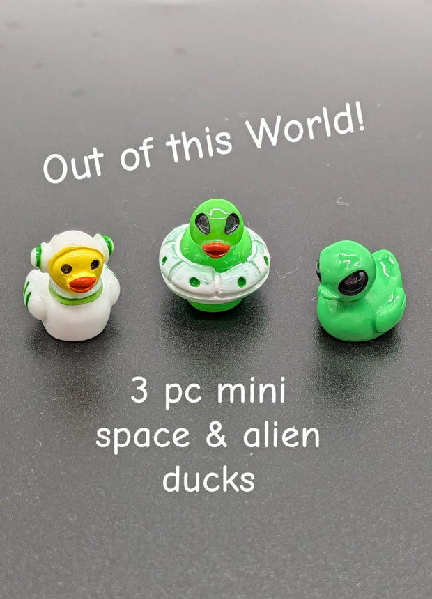 3 pc Space Alien UFO Ducks